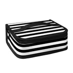 Black And White Striped Pattern Print Small Lunch Bag