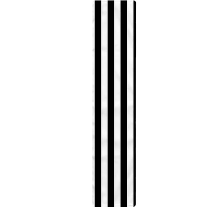 Black And White Striped Pattern Print Table Runner