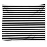 Black And White Striped Pattern Print Tapestry