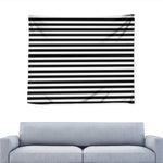 Black And White Striped Pattern Print Tapestry
