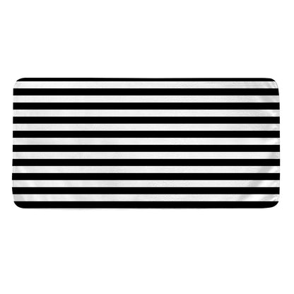 Black And White Striped Pattern Print Towel