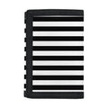 Black And White Striped Pattern Print Trifold Wallet