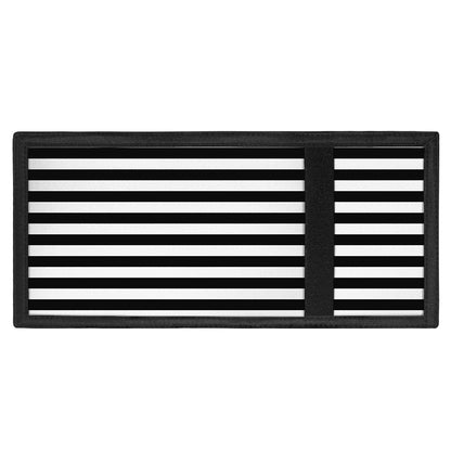 Black And White Striped Pattern Print Trifold Wallet