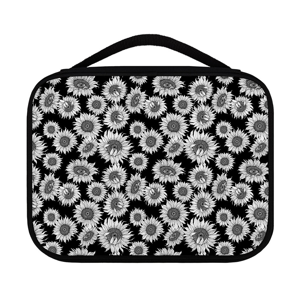 Black And White Sunflower Pattern Print Classic Bible Case