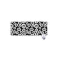 Black And White Sunflower Pattern Print Extended Mouse Pad