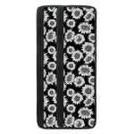 Black And White Sunflower Pattern Print Refrigerator Handle Covers