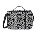 Black And White Sunflower Pattern Print Shoulder Strap Bible Bag