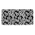 Black And White Sunflower Pattern Print Towel