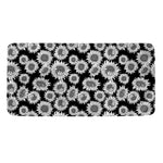 Black And White Sunflower Pattern Print Towel