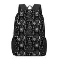 Black And White Supernatural Wicca Print 17 Inch Backpack