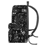 Black And White Supernatural Wicca Print Backpack