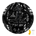 Black And White Supernatural Wicca Print Basketball