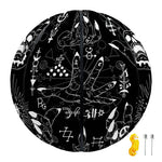Black And White Supernatural Wicca Print Basketball