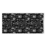Black And White Supernatural Wicca Print Beach Towel