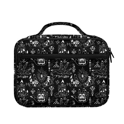 Black And White Supernatural Wicca Print Briefcase Bible Bag