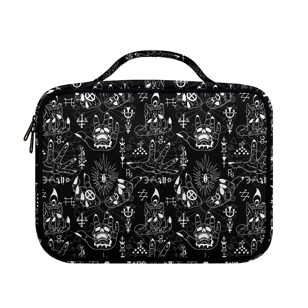 Black And White Supernatural Wicca Print Briefcase Bible Bag