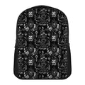 Black And White Supernatural Wicca Print Casual Backpack