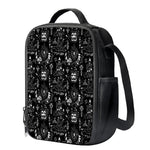 Black And White Supernatural Wicca Print Crossbody Lunch Bag