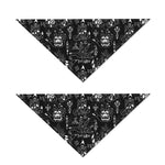 Black And White Supernatural Wicca Print Dog Bandana