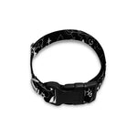 Black And White Supernatural Wicca Print Dog Collar