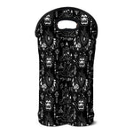 Black And White Supernatural Wicca Print Double Neoprene Wine Tote
