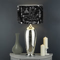 Black And White Supernatural Wicca Print Drum Lamp Shade