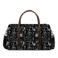 Black And White Supernatural Wicca Print Duffel Bag