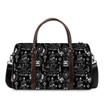 Black And White Supernatural Wicca Print Duffle Bag