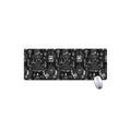 Black And White Supernatural Wicca Print Extended Mouse Pad