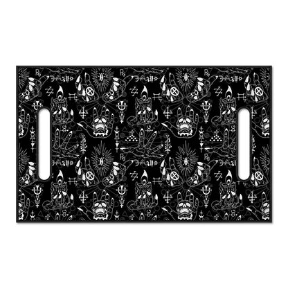 Black And White Supernatural Wicca Print Golf Cart Seat Cover
