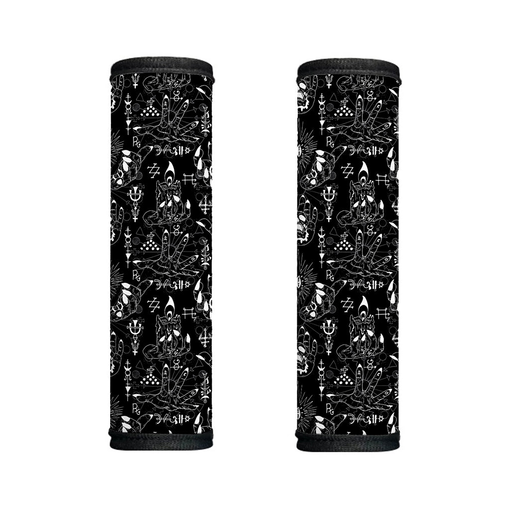 Black And White Supernatural Wicca Print Handle Covers