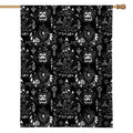 Black And White Supernatural Wicca Print House Flag