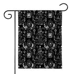 Black And White Supernatural Wicca Print House Flag