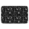 Black And White Supernatural Wicca Print Indoor Door Mat