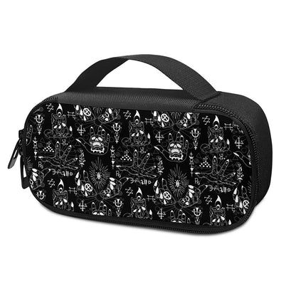 Black And White Supernatural Wicca Print Insulin Cooler Travel Case