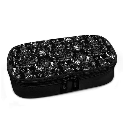 Black And White Supernatural Wicca Print Insulin Cooler Travel Case