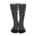 Black And White Supernatural Wicca Print Long Socks