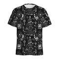 Black And White Supernatural Wicca Print Men's Athletic T-Shirt
