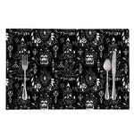 Black And White Supernatural Wicca Print Placemat