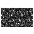 Black And White Supernatural Wicca Print Polyester Doormat