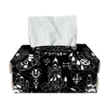 Black And White Supernatural Wicca Print Rectangle Tissue Box Cover