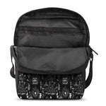 Black And White Supernatural Wicca Print Rectangular Crossbody Bag