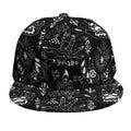 Black And White Supernatural Wicca Print Snapback Cap