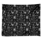 Black And White Supernatural Wicca Print Tapestry