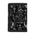 Black And White Supernatural Wicca Print Trifold Wallet