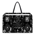 Black And White Supernatural Wicca Print Utility Tote Bag