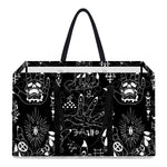 Black And White Supernatural Wicca Print Utility Tote Bag
