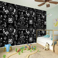 Black And White Supernatural Wicca Print Wall Sticker