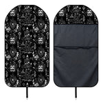 Black And White Supernatural Wicca Print Waterproof Car Seat Cover