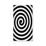 Black And White Swirl Illusion Print Baby Crib Sheet
